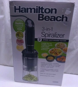 Hamilton Beach Handheld 3-1 Spiralizer Food Salad Processor Grater Chopper - Picture 1 of 8