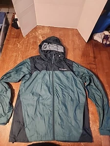 Columbia Sportswear Company Zip-up Hooded Windbreaker Jacket Teal Size Medium  - Picture 1 of 6