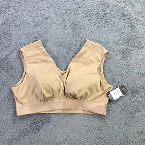 Tommie Copper Shoulder Support Bra Womens 3XL XXXL Pullover Top beige Tan - Picture 1 of 11