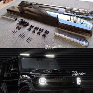 1997-2017 Dry Carbon Fiber ROOF LIGHT BAR LED for Benz G class W463 G63 G550 - Picture 1 of 8