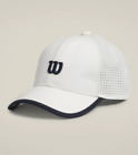 WILSON PERFORATED CLASSIC HAT WHITE/NAVY TRIM