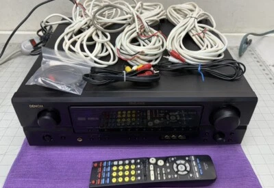 Denon AVR-1507 7.1 Ch. MONSTER Receiver Surround Sound Remote🔊Wires Bundle MINT - Image 1 of 4