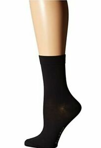 Falke Black Cotton Touch Ankle Socks Women's Size 39-42 68420