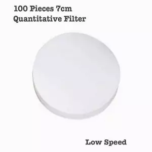 100Pcs Slow Speed Quantitative Filter Paper 7cm Filtration Chemistry Laboratory - Picture 1 of 1