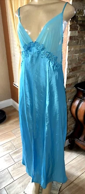 Frilly Elegant Moments Blue Silky Feel  Sz XL small defect  xcr - Image 1 of 4