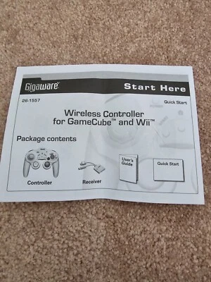 Gigaware Gamecube/ Wii Controller Manual - Image 1 of 4