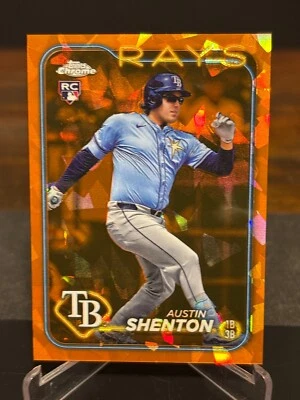 Austin Shenton RC Orange #/25 2024 Topps Chrome Update Sapphire Baseball - Image 1 of 2