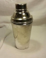 COCKTAIL SHAKER Deco' 1940 metallo argentato