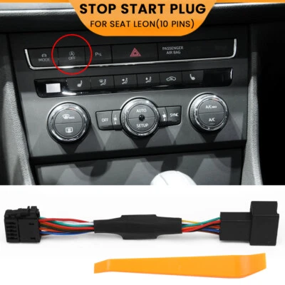 10 Pin Car Start Stop Eliminator Engine System Connector Cable Kit For Seat Leon - Image 1 of 4