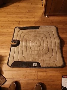 Vintage Diamond Wool Saddle Pad 32"x30"x1" USA Made GUC - Picture 1 of 11