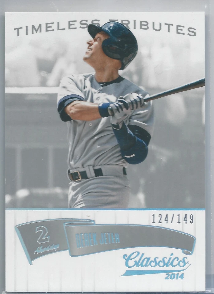 2014 Panini Classics Derek Jeter Silver Parallel 124/149 Yankees HOF Superstar  - Image 1 of 1