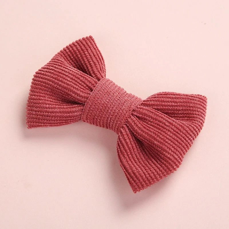 Pinzas para el cabello para bebé niña - Pasador de pana para niños Clip de pico de pato Horquillas de colección Foto 1 de 4