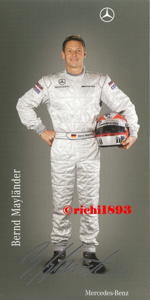 Bernd Mayländer - Mercedes - Safety Car Driver - Autogramm - 2009 - Bild 1 von 1