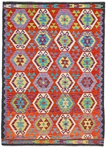 Kelim Afghan Old Tradition 234 x 171 cm Handgewebt Teppich Orientteppich Neu - Imagen 1 de 8