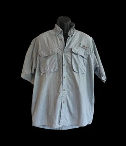 Bimini Bay Outfitters Ltd Men’s L Vented Fishing Button Down Shirt Light Blue - Picture 1 of 20