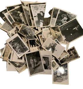 Fotos schwarz weiß Lot 100 Vintage Frauen Frauen im Laufe der Jahre gemischt - Bild 1 von 3