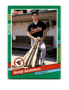 1991 Donruss NO DOT VAR Brady Anderson Baseball Card 668 Baltimore Orioles