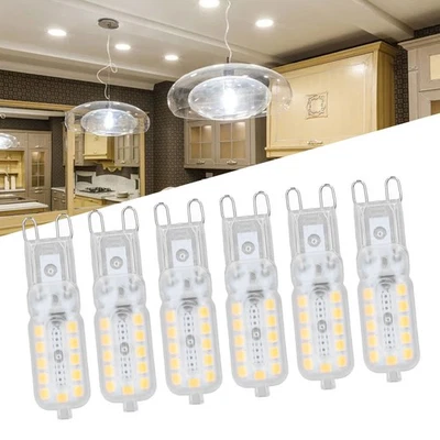 110-140V 6pcs G9 LED Bulb 5W Transparent Cover 22LED Dimmable G9 Light Bulb OU - Image 1 of 4