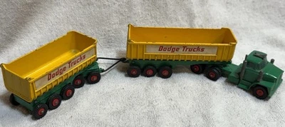 Matchbox King Size K16 Fruehauf Tractor With Tandem Dodge Dump Trailers - Image 1 of 4
