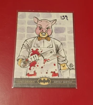 2012 Batman: The Legend Hand Drawn Sketch Card - Professor Pyg 1/1 - Image 1 of 2