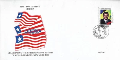 Liberia 1999 Rare FDC Barbados Islands Prime Minister Owen Seymour Arthur MNH - Image 1 of 2