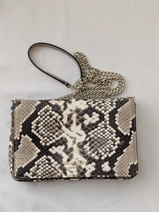 Kate Spade Spencer Python Snakeskin Chain Wallet Crossbody Shoulder bag Purse - Picture 1 of 11