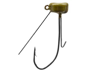 Strike King Tour Grade Weedless Ned Rig Jig Head Green Pumpkin - 3.5g - 3pcs - Picture 1 of 6