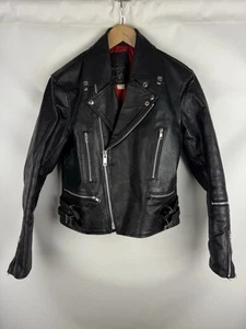 Chaqueta de motociclista de cuero Campri Everest vintage años 80 para hombre talla 38/Xs S - Imagen 1 de 24