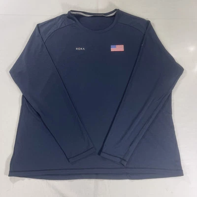 Camiseta deportiva de triatlón Roka 4XL EE. UU. manga larga bandera azul marino Foto 1 de 4