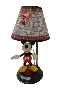 Disney Mickey Mouse Table Lamp "Through the Ages" 1928 - 2005 Tested Working - Picture 1 of 13