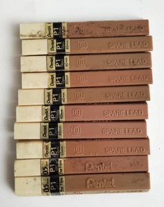 PENTEL 0.5mm P1 Soft Lead for Film REFILL  Mechanical Pencil 10 Tubes-12 Leads - Picture 1 of 2