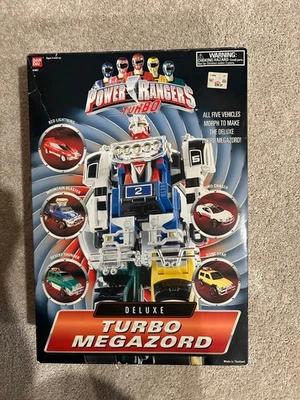 Mighty Morphin Power Rangers Bandai Deluxe Turbo Megazord 1996, de colección con espada Foto 1 de 4