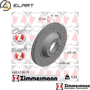 2x BRAKE DISC 460.4536.70 FOR PORSCHE 911/Convertible CAYMAN/718 MA1 3.8L 6cyl - Picture 1 of 6