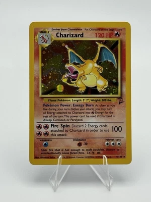 Charizard 004/130 Base Set 2 Holo WoTC Vintage Pokemon - Image 1 of 4