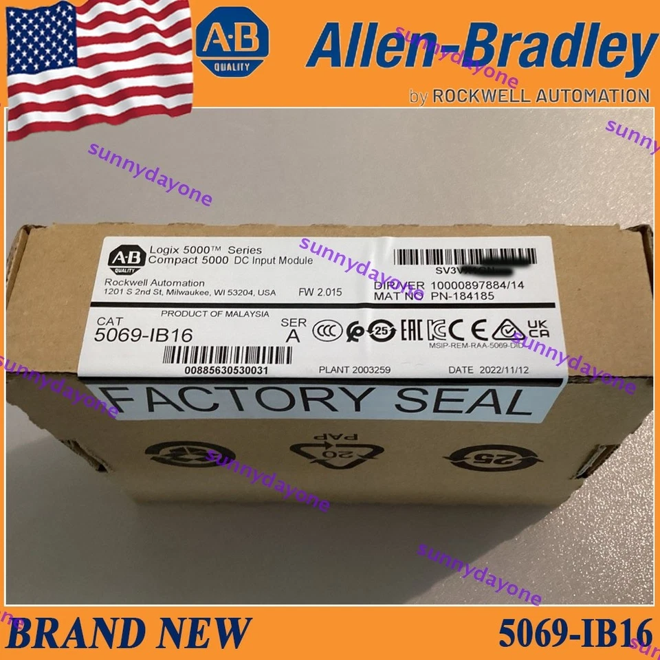 PLC 5069-IB16 Logix 5000 Compact 5000 DC Input Module US Stock New