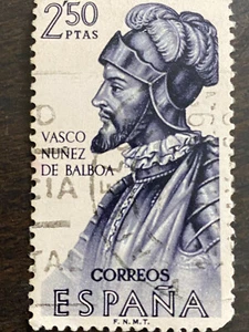 Stamp Spain Post Office Edifil 1531Vasco Nuñez De Balboa Correos Espana 250 Ptas - Picture 1 of 4