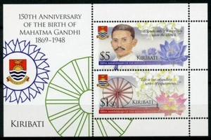 Kiribati Mahatma Gandhi Stamps 2019 MNH Famous People Historical Figures 2v M/S - Picture 1 of 1