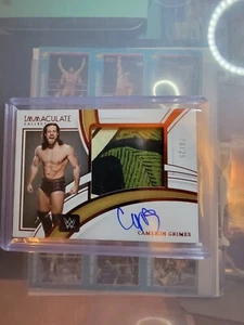 WWE 2022 Immaculate Cameron Grimes Patch Auto 20/25 - Picture 1 of 2