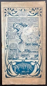 PALAIS DES FÊTES Cinématographe Projection Cinéma Belle époque Pathé Paris 1911 - Foto 1 di 2