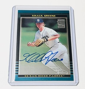 2002 Bowman Chrome Draft Picks & Prospects Khalil Greene Rookie Auto RC