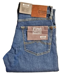 MUSTANG Herren Jeans Big Sur W31 L32 Blau Comfort Fit Straight Leg N Waist PL1B3 - Bild 1 von 4
