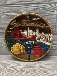 SNCO Imports San Francisco 3D Plate 8.25” Golden Gate Fisherman Wharf Vintage - Bild 1 von 10