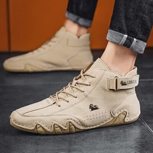 Casual Shoes for Men Sneakers Loafers Lace Up Boots Comfortable Driving Shoes  - Picture 1 of 22