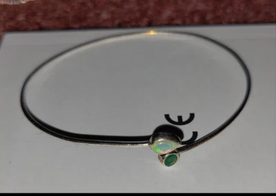 Spirit of Island Silber-Armreif Opal Smaragd 17cm sehr gut  - Bild 1 von 2