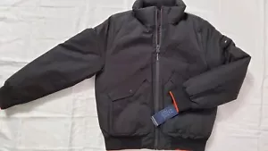 NEW TOMMY HILFIGER MEN'S WIND RESISTANT PUFFER BLACK BOMBER JACKET SIZE M - Picture 1 of 4
