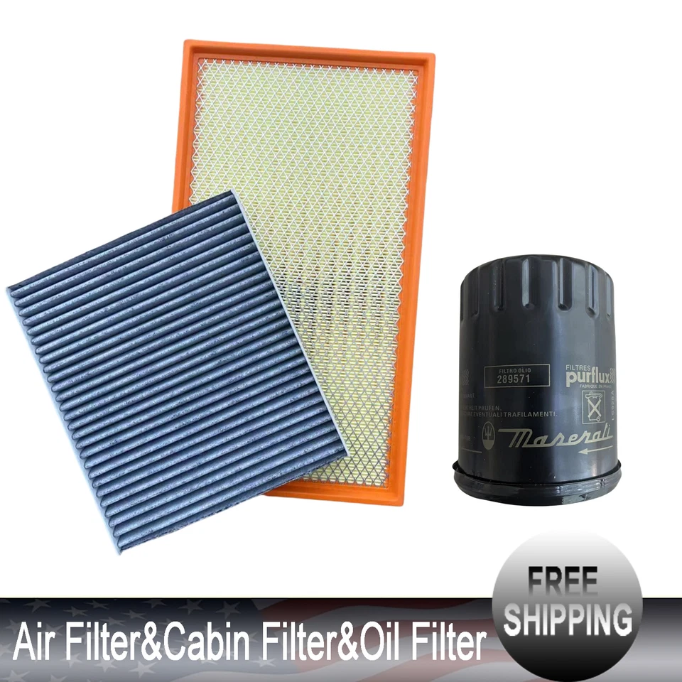 Air Filter ＆ Cabin Filter & Oil Filter For Maserati Granturismo & Quattroporte Foto 1 de 4