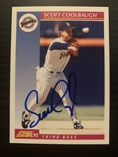 1992 Score #205 Scott Coolbaugh San Diego Padres Signed Card Autographed
