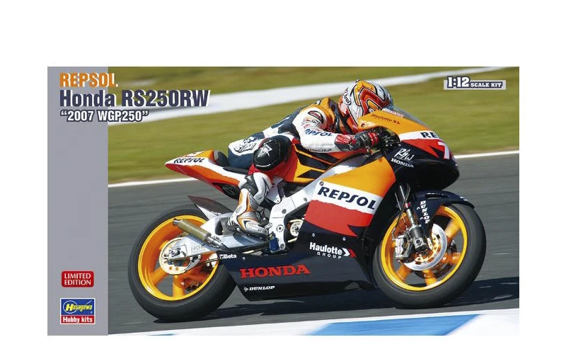 HASEGAWA BIKE ITEM 21769 HONDA RS250RW 2007 GP WGP250 REPSOL SCALE KIT 1/12 - Immagine 1 di 1