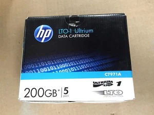Cartucho de datos C7971A HP LT-O1 Ultrium 200 GB - PAQUETE DE 5 - Imagen 1 de 3