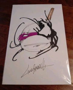 Boceto original de Donatello venomizado de T.M.N.T firmado con certificado de autenticidad - Imagen 1 de 2